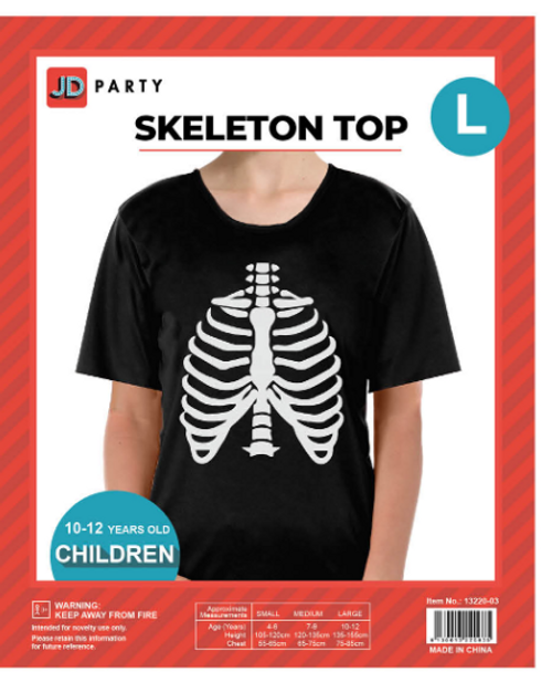 Children  Skeleton Tshirt (Large)
