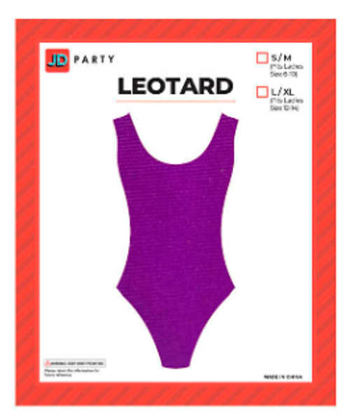 80s Leotard (Plain colours) (Purple) (S/M)