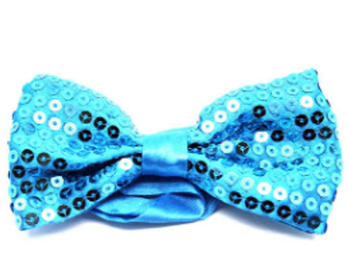 Bow Tie (Sequin) Small (Light Blue)