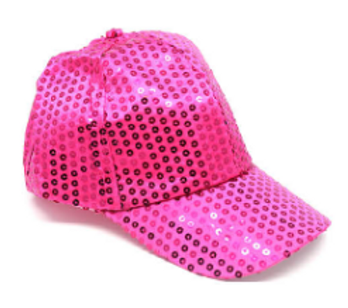 Sequin Baseball Cap (Pink)