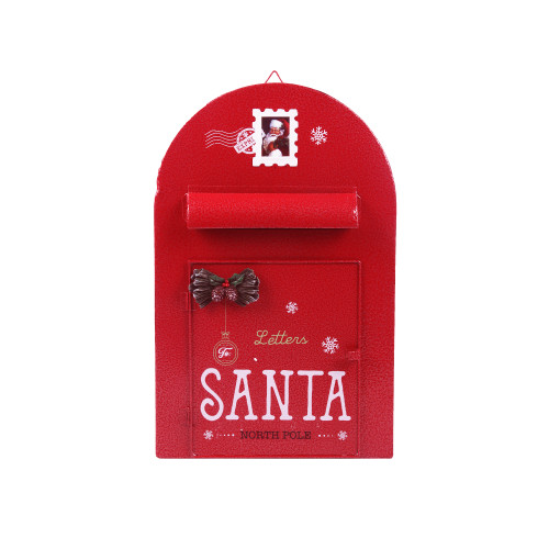 RED LETTERS TO SANTA LETTER BOX 24.5x12x38CM