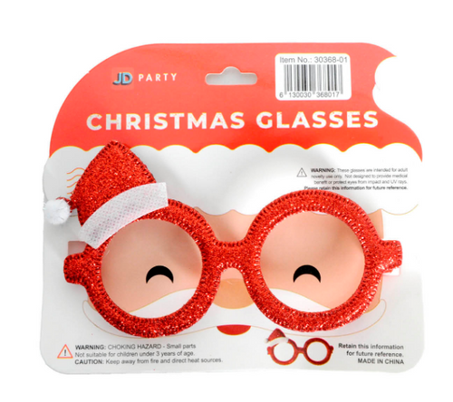 Party Glasses Mini Santa Hat (Mixed)  
