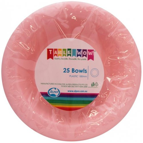 BOWL LT.PINK 180mm P25