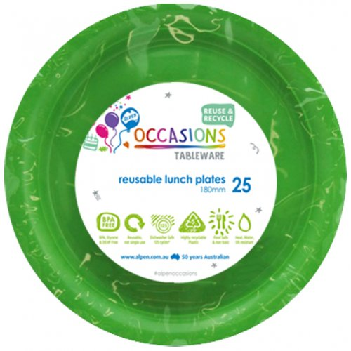 PLATE LUNCH LIME 180mm P25