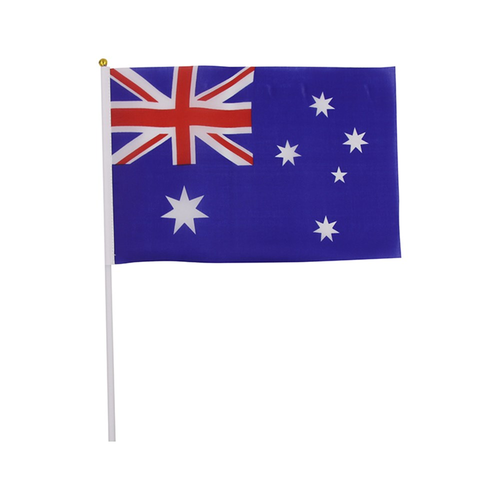 2PK 30X45CM AUSTRALIAN FLAG ON STICK