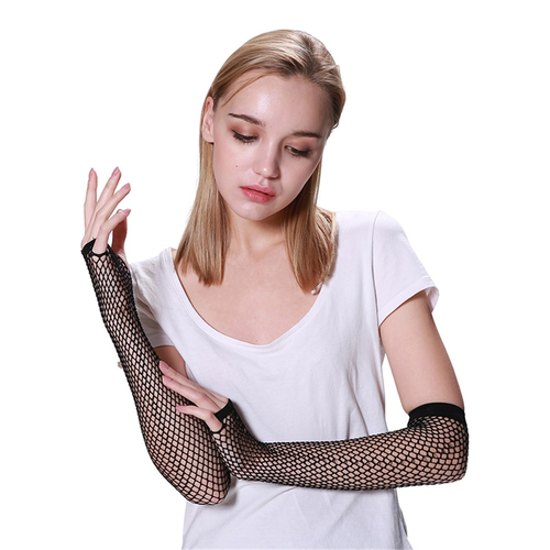 ** FISHNET GLOVES-BLACK