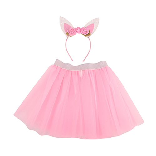 GIRLS EASTER DRESS UP TULLE SKIRT, BUNNY HEADBAND