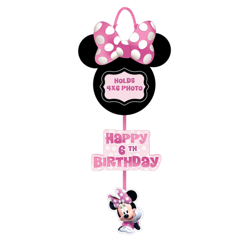 Minnie Mouse Forever Custom Photo Hanging Sign Minnie Mouse Forever Custom Photo Hanging Sign