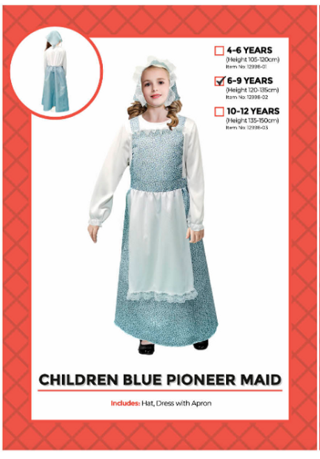 Children Blue Pioneer Girl Costume (6-9years) was 93624-02 Children Blue Pioneer Girl Costume (6-9years) was 93624-02