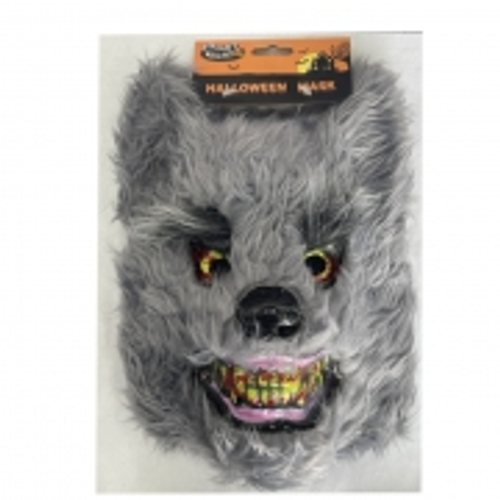 Hween Mask Furry Wolf 28*22.5cm