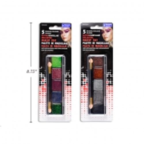 Hween Makeup Tray w/Applicator 5-Colours Glitter 2 Asst sets Hween Makeup Tray w/Applicator 5-Colours Glitter 2 Asst sets