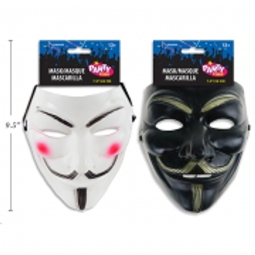 Hween Mask Anonymous Hacker 2 Asst.Colours 20cm 1pc Hween Mask Anonymous Hacker 2 Asst.Colours 20cm 1pc