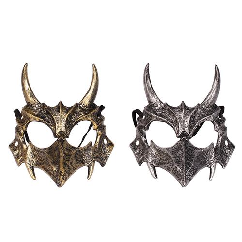 2A GOLD & SILVER DRAGON MASK 1PC 2A GOLD & SILVER DRAGON MASK 1PC