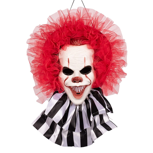 45CM EVIL CLOWN HANGING DECORATION 45CM EVIL CLOWN HANGING DECORATION