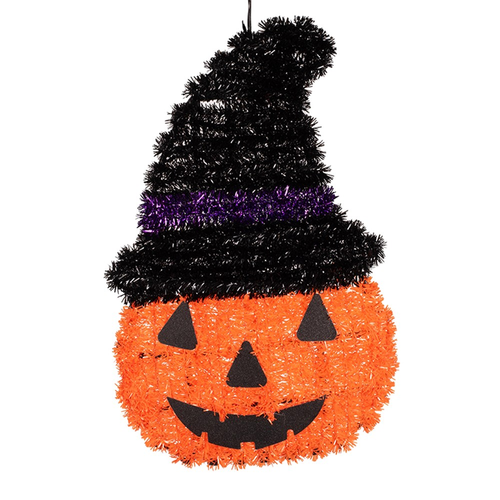 35X22CM HANGING TINSEL PUMPKIN 35X22CM HANGING TINSEL PUMPKIN