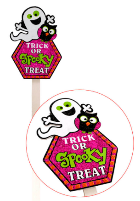 Trick or Spooky treat Ghost Stake Trick or Spooky treat Ghost Stake