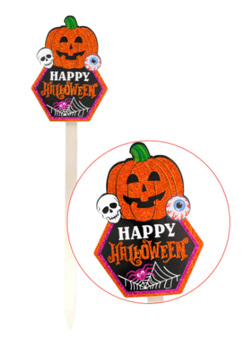 Happy Halloween Pumpkin Stake Happy Halloween Pumpkin Stake