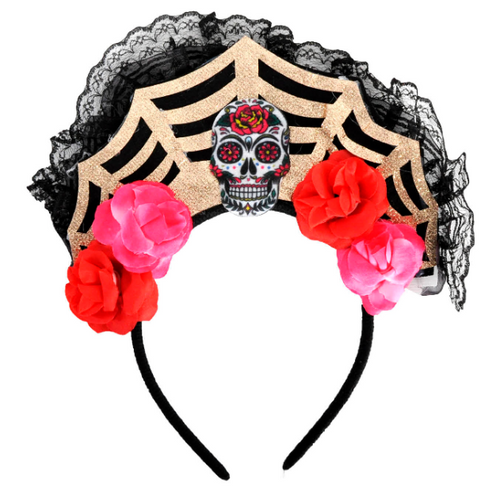 Day of the dead Floral Skull Headband Day of the dead Floral Skull Headband