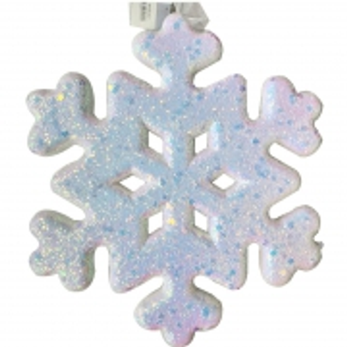 Xmas Glitter Foam Snowflake 39x2.7cm