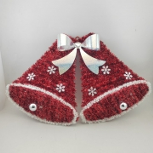 Xmas Tinsel Bell 51x30cm