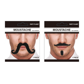 *ASSORTED MOUSTACHE-BLACK