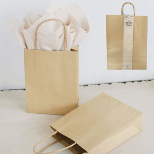 *2pk XLrge Brown Kraft bag (33x45.7x10cm)