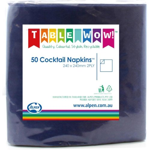 NAPKIN COCKTAIL DARK BLUE P50