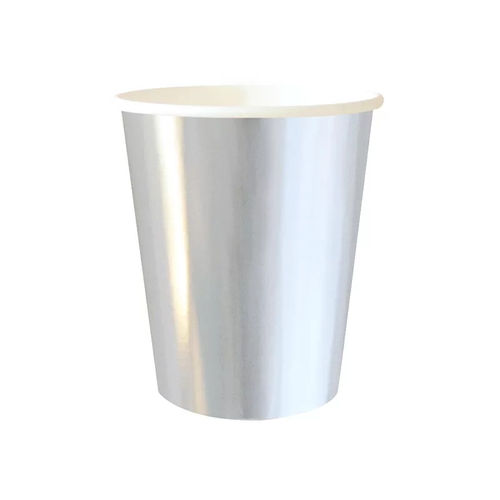 Silver Foil  6 Paper Cups