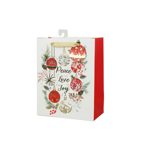 MED PEACE LOVE JOY GIFT BAG 18X23X10CM