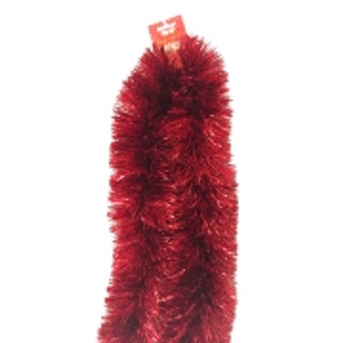 XMAS TINSELS 11CM 2M EXTRA DENSE RED