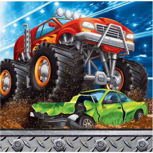 Monster Truck Rally B/Napkin 16pk Monster Truck Rally B/Napkin 16pk