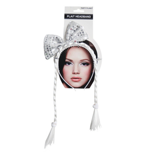 *PLAIT HEADBAND-WHITE