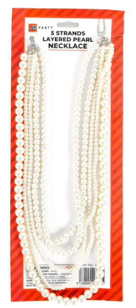 Pearl Necklace (Short) (5 strands)
