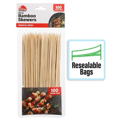 Skewers Bamboo 3mmx20cm PK100