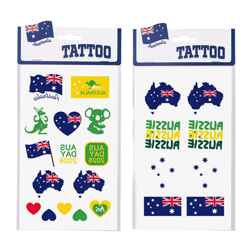 Aussie Tattoo Pk10 Asst