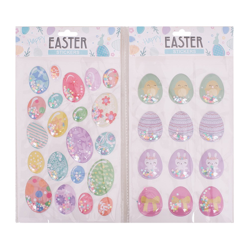 2A PUFFY EASTER STICKERS W/CONFETTI