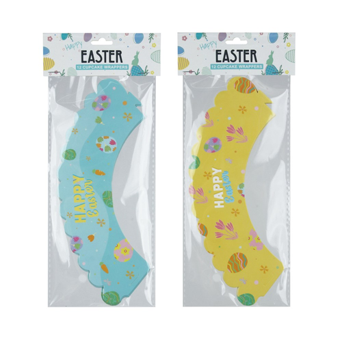 2A 12PK EASTER CUPCAKE WRAPPER