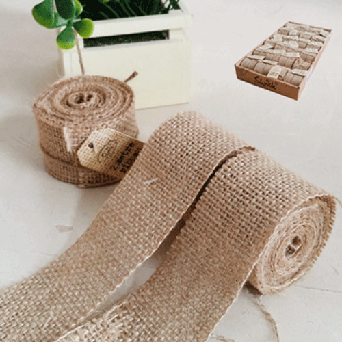 *4cm x 2m Hessian Ribbon