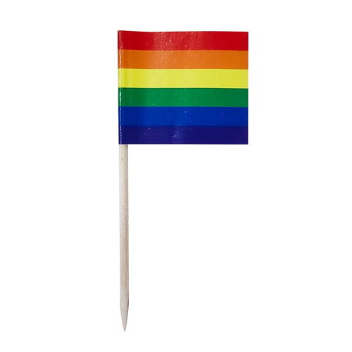 Rainbow Flag Picks 50pk