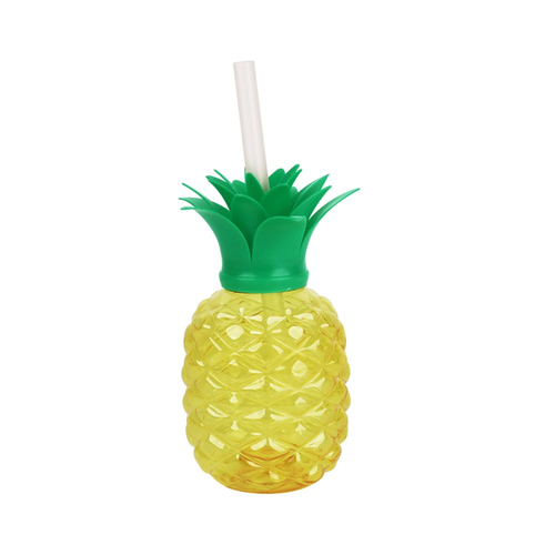 500ML PINEAPPLE CUP WITH REUSABLE STRAW