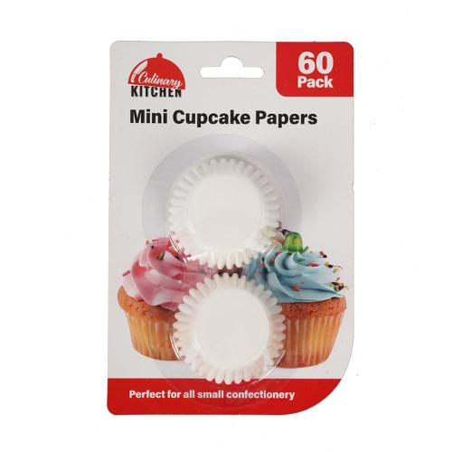 Paper Mini Muffin Cups 60pk