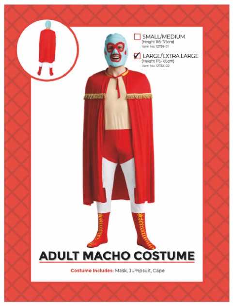 Adult Macho Costume L/XL