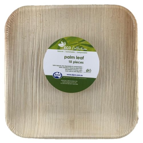 PALMLEAF SQ. PLATE 8" P10