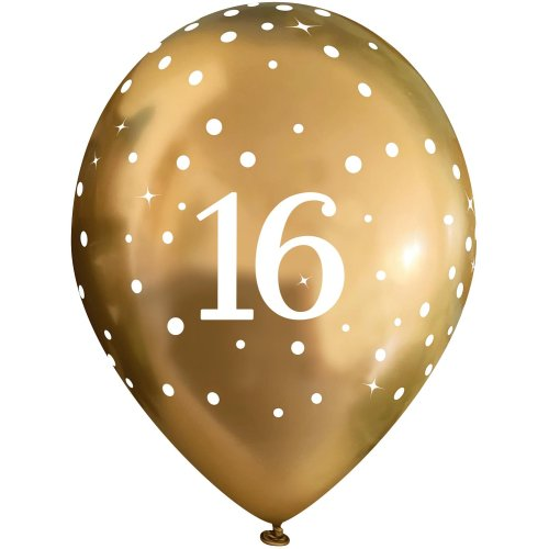 BALLOON SPARK.FIZ GOLD 16TH P6