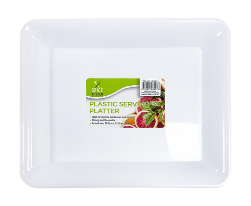 Re-Usable Plastic Serving Platter - 36CM x 24CM