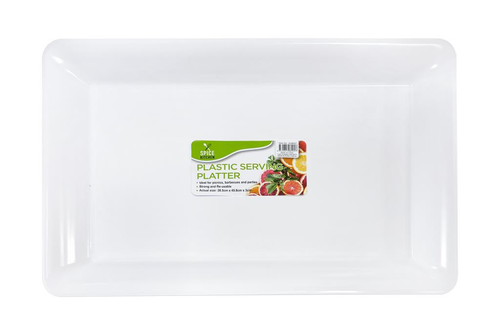 Re-Usable Plastic Platter - 46CM x 28CM