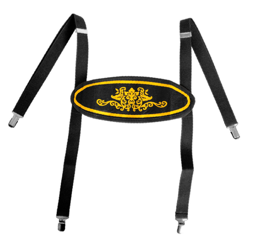 German Lederhosen Suspenders (Black)