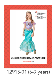 Children Mermaid Costume (6-9 years)