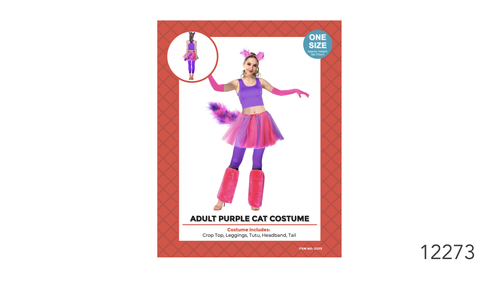Adult Pink Purple Cat Costume