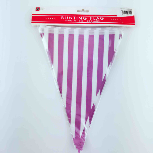 Bunting Flag (20pcs) (Stripe Purple)